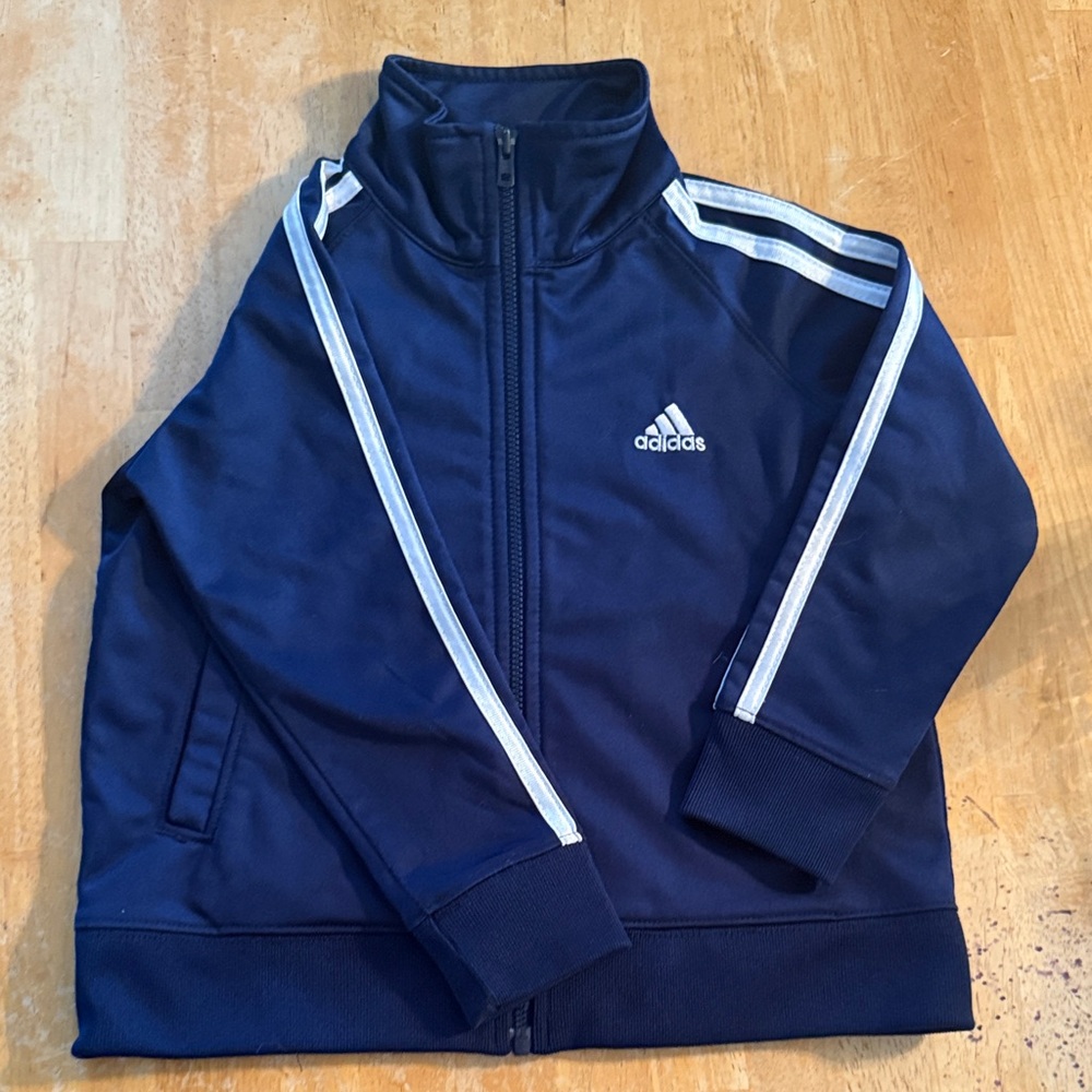 Adidas Blue Jacket with White Accents
